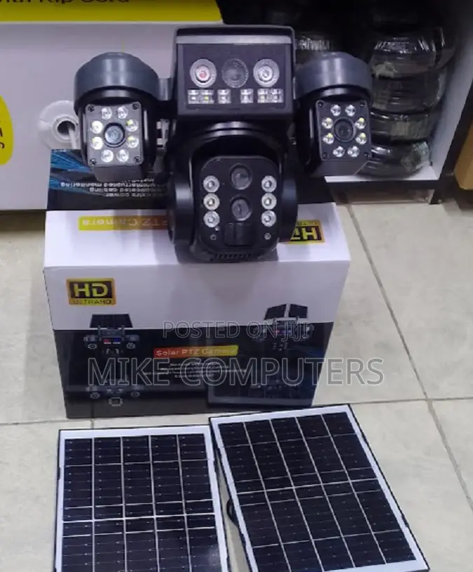 Solar CCTV Camera Triple Lens 4g