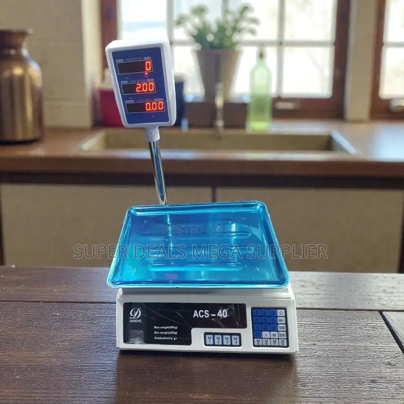 Acs 40 Price Computing 40kgs Digital Scale Led Display Rechargeable