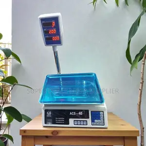 Acs 40 40kgs Electronic Weighing Scale With Led Display Rechargeable
