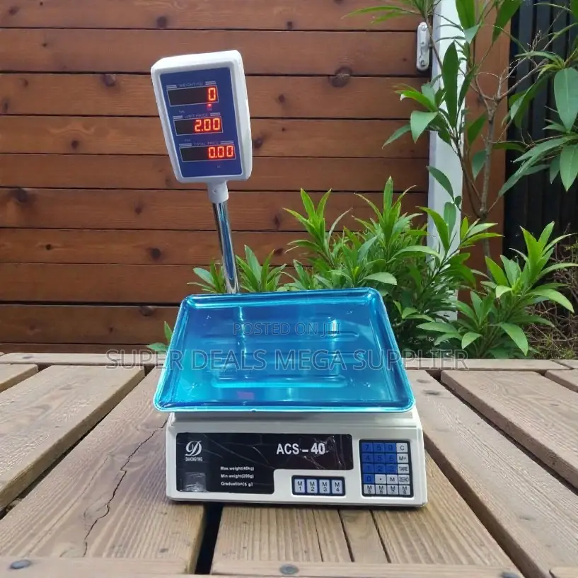 Acs 40 Digital Weighing and Price Computing 40kgs Led Rechargeable