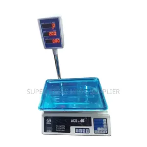 Acs 40 40kgs Led Digital Price Scale Rechargeable Battery