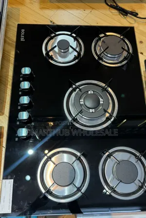 Bolesi 5 Gas Burner Cooker – Glass Top (52×76 Cm)