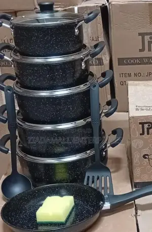 Cook Like a Pro – New 14-Piece Jp Non-Stick Cookware Set