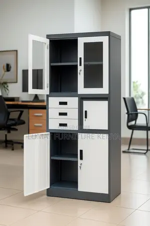 2-Door Metallic Cabinet With an Inbuilt Safe