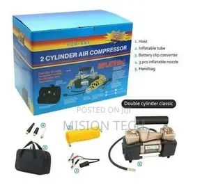 2 Cylinder Car Air Compressor Tyre Inflator