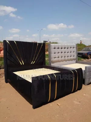 Diagonal Striped Chester Bed