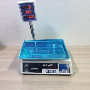 Acs 40 40kgs Electronic Weighing Scale With Led Display Rechargeable