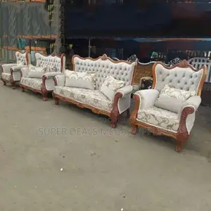Hand Carving Antique Design 7 Seater Ex- Uk Luxury Quality Sofa Seat