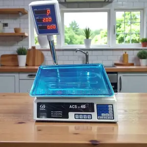 Acs 40 Digital 40kgs Price Computing Scale With Led Battery