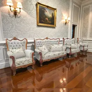 Hand Carving Antique Design 7 Seater Ex- Uk Stylish Sofa Furniture