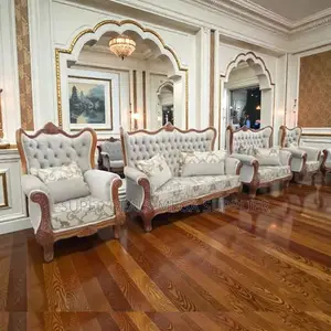 Hand Carving Antique Design 7 Seater Ex- Uk Classic Living Room Sofa