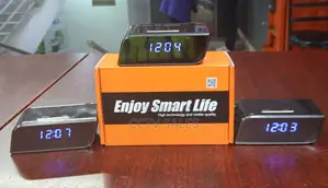 Real Time Wifi Camera Table Clock 1080p Hd Wifi Clock