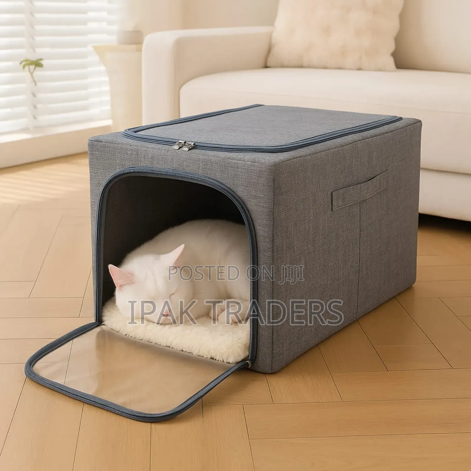 56lfoldable Zipped Closet Organizer