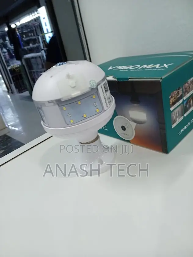 V380 Max New Model Wifi Hidden CCTV Camera Bulb Camera