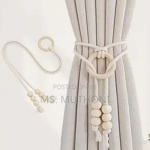 *2pcs Natural Cotton Rope Curtain Tiebacks Boho Style*