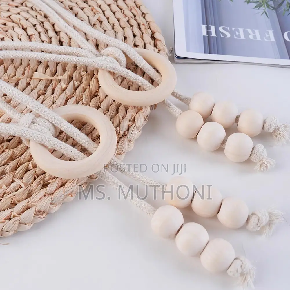 *2pcs Natural Cotton Rope Curtain Tiebacks Boho Style*