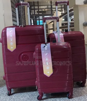 Unbreakable 3-Piece Pp Suitcase Set: 48cm, 57cm 63cm –