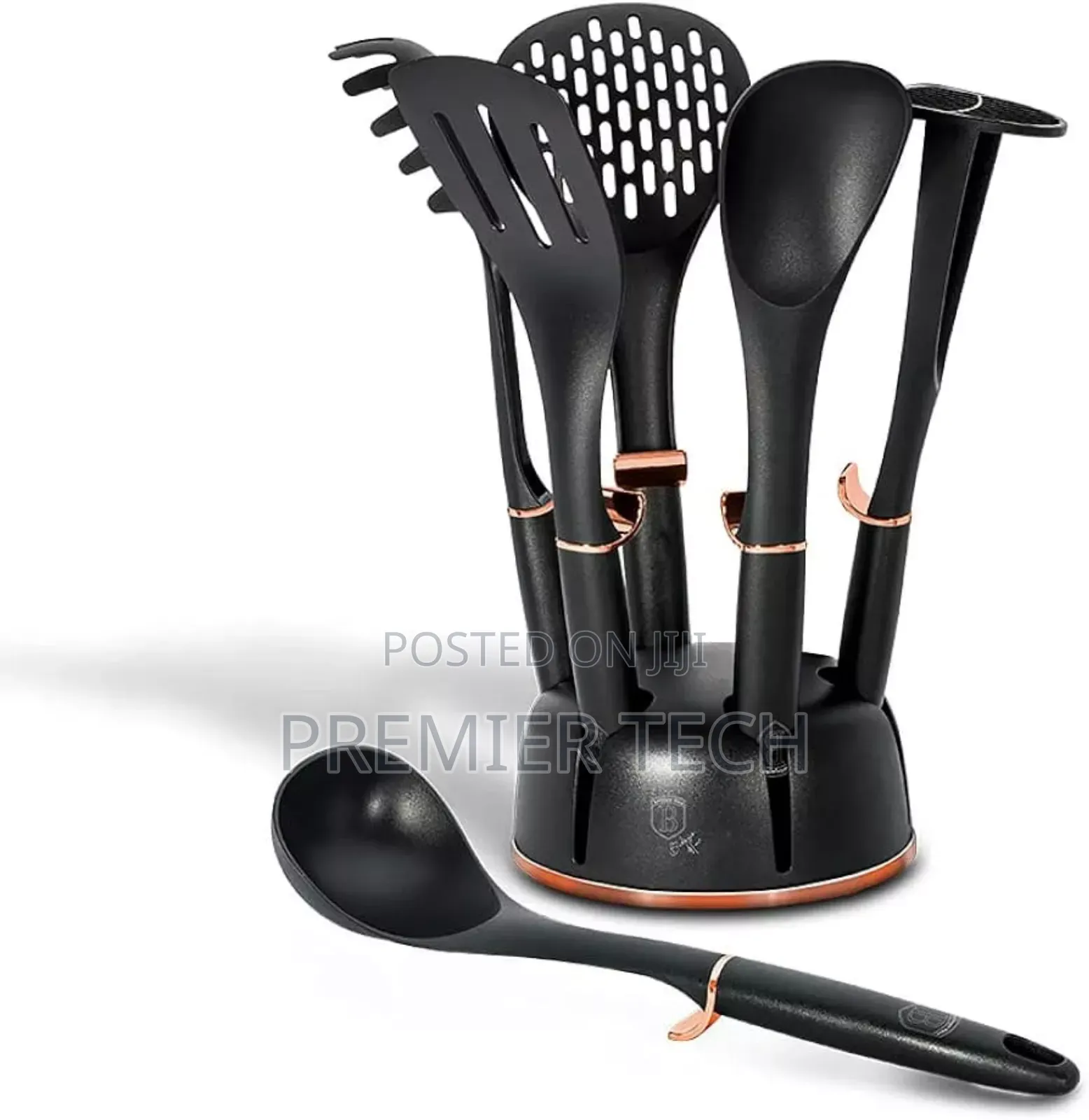 *Haus Roland Rotating Stand 7pc Silicone Kitchen Utensil Set