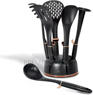 *Haus Roland Rotating Stand 7pc Silicone Kitchen Utensil Set