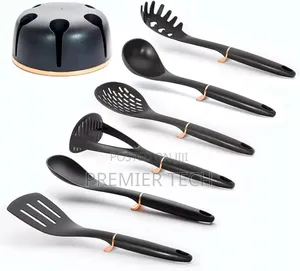 *Haus Roland Rotating Stand 7pc Silicone Kitchen Utensil Set