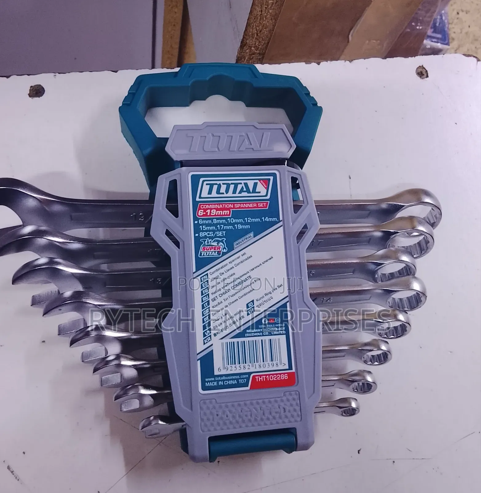 Total 8pcs Combination Spanner Set 6-19mm