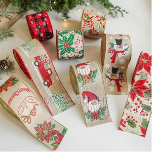 Christmas Ribbon  Size 6.3x2m Per Roll
