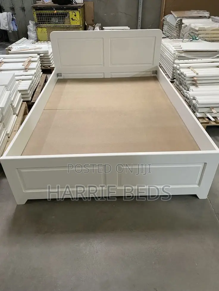 Classic White Wooden Bed