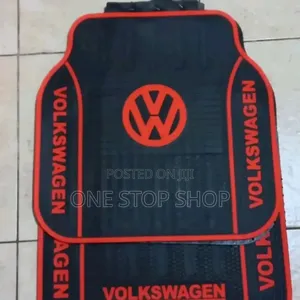 Volkswagen Red Logo Floor Carpet Mats