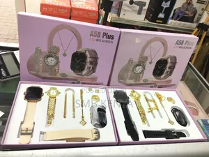 A58 Plus Smartwatch & Jewellery Combo