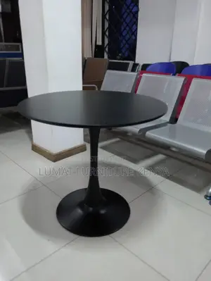 Black Round Mini Dining Table