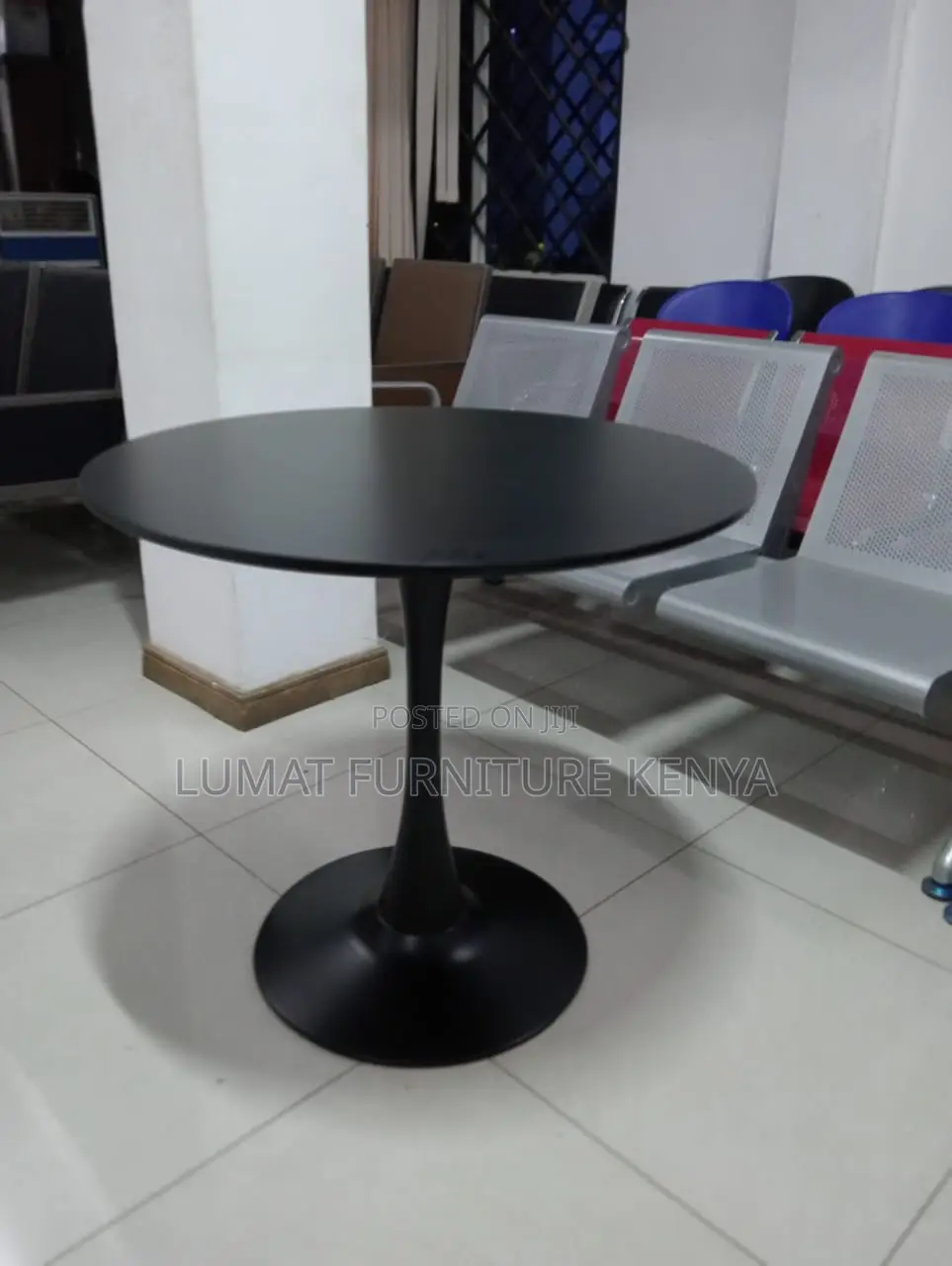 Black Round Mini Dining Table