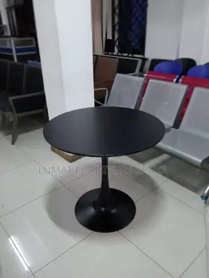 Black Round Mini Dining Table