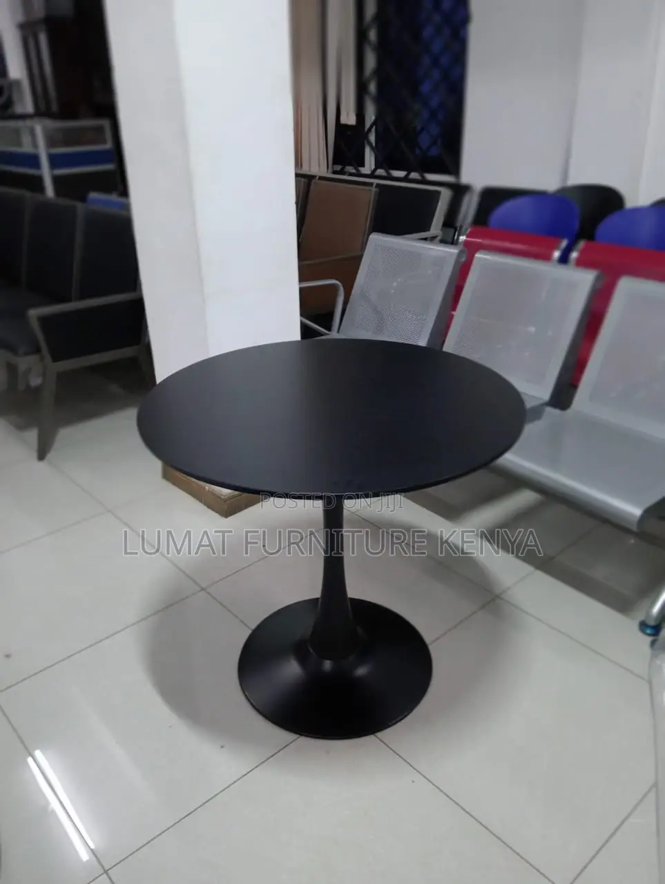 Black Round Mini Dining Table