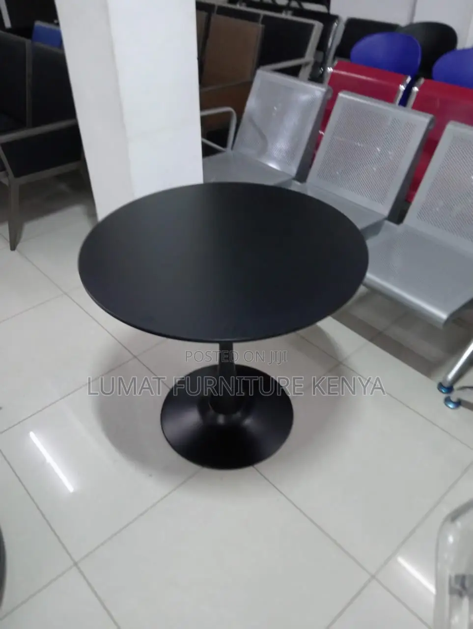 Black Round Mini Dining Table