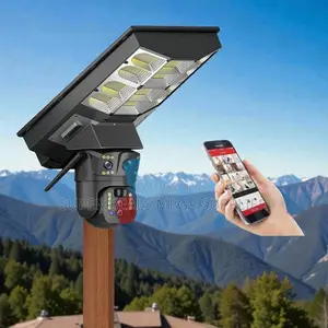 Heavy Duty 4g PTZ Outdoor Security Camera Solar Street Light