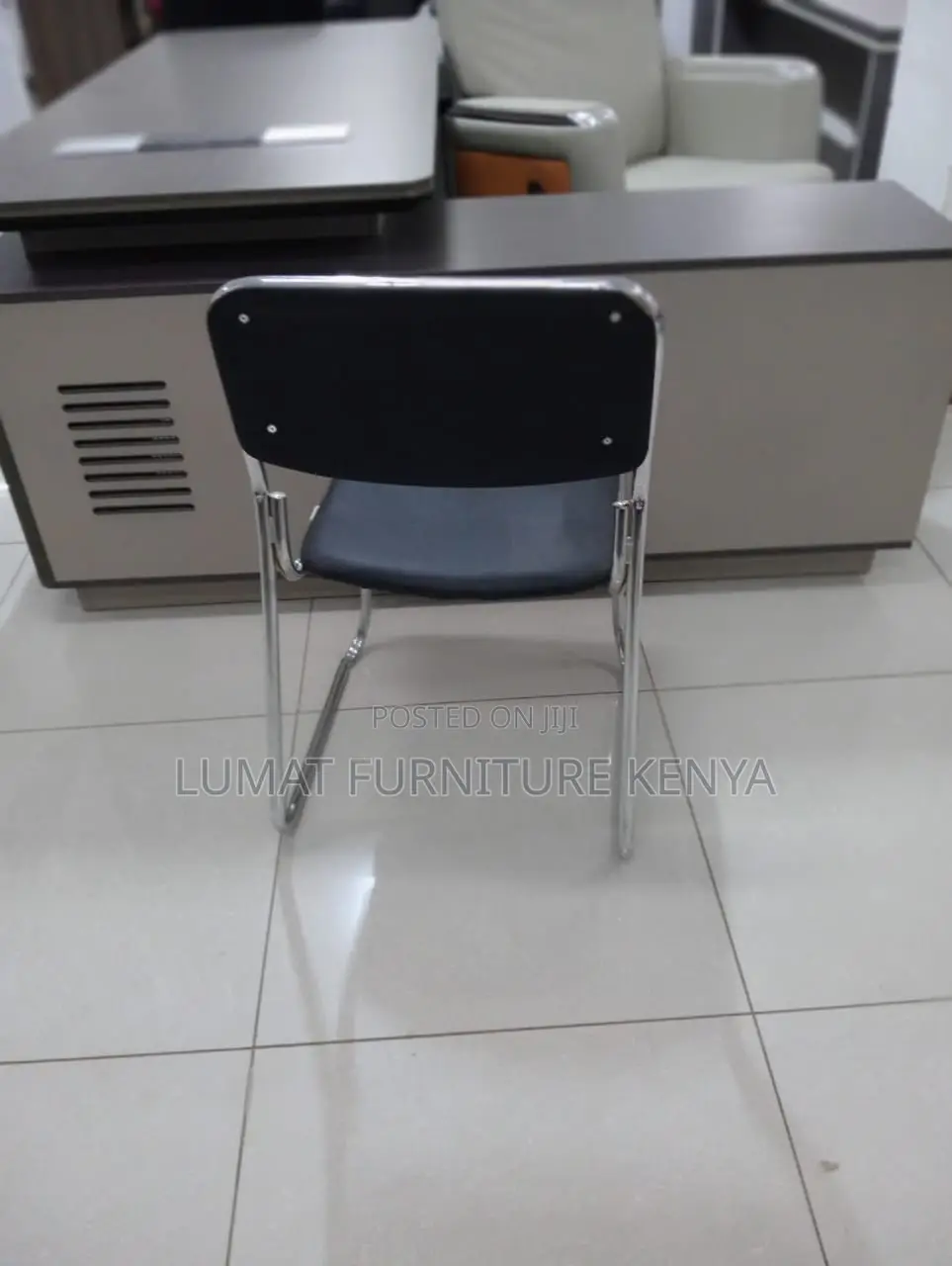 Durable Chrome Office Chair