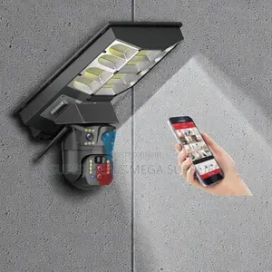Easy Installation 4g PTZ Rotating Solar Camera Solar Street Light