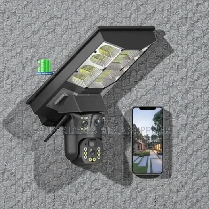 Motion Detection Support 4g PTZ Solar Camera Solar Street Light