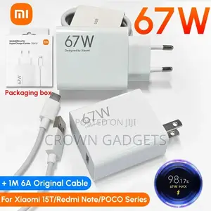 Xiaomi 67w Fast Charging Adapter Eu Plug | Type-C Turbo Charger