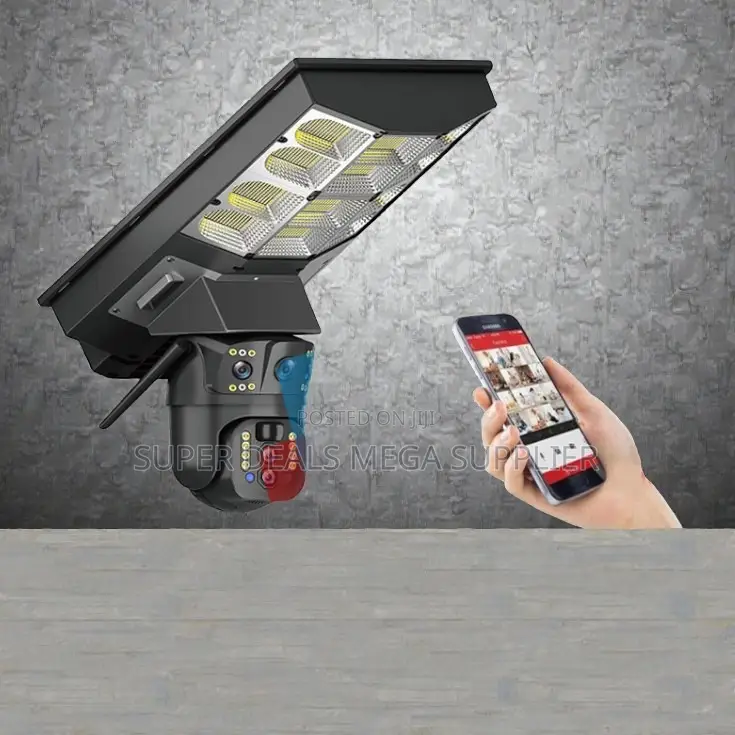 Secure Cloud Storage 4g PTZ Solar Camera Solar Street Light