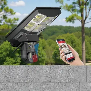 Outdoor Security 4g PTZ Solar Camera High Brightness Solar Streetlight