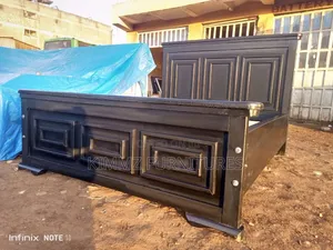 Unique Brown Hardwood Bed