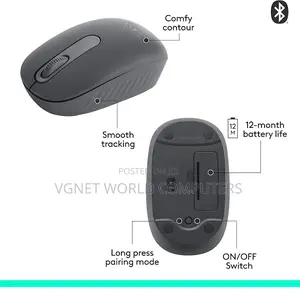 Logitech M196 Bluetooth Wireless Mouse, , 12-Month Battery Life.