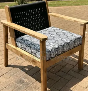 Silk Made Wooden Handwoven Single Seat
