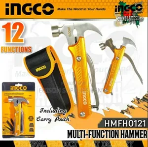 Ingco Multi-Function Hammer Multi Tool Pliers Utility Knife Hex Keys