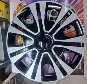 15" Unique Silver Black Sporty Wheel Caps Covers 4pcs