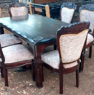 Solid Antique Mahogany 6-Seater