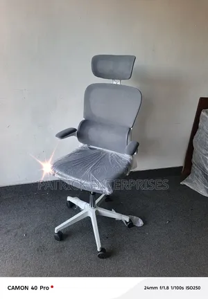 Orthopedic Double Back Office Chair White Color
