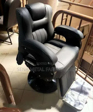 Metal Barber Chair Well-Finished With Cushion for Comfort.
