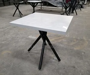 Matte Metal Glossy Marble-Like Top